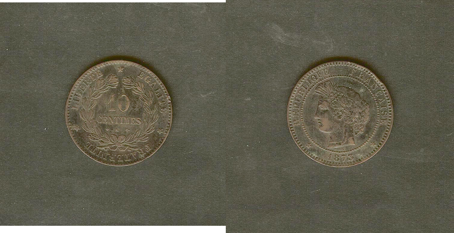 10 centimes Ceres 1873K EF